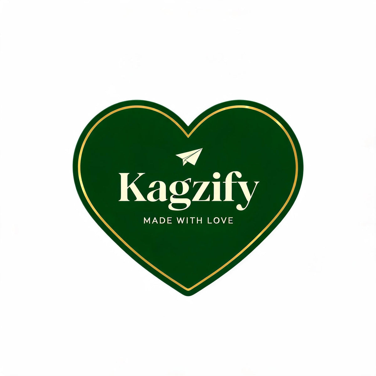 Custom heart shaped stickers